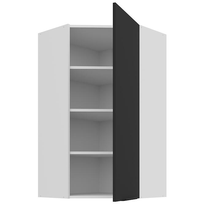 Konyhaszekrény Aria-Bl/Wh Anti Fingerprint 60x60 Gn-108 1f (45°)