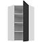 Konyhaszekrény Aria-Bl/Wh Anti Fingerprint 60x60 Gn-108 1f (45°),3
