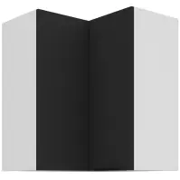 Konyhaszekrény Aria-Bl/Wh Anti Fingerprint 60x60 Gn-72 2f (90°)