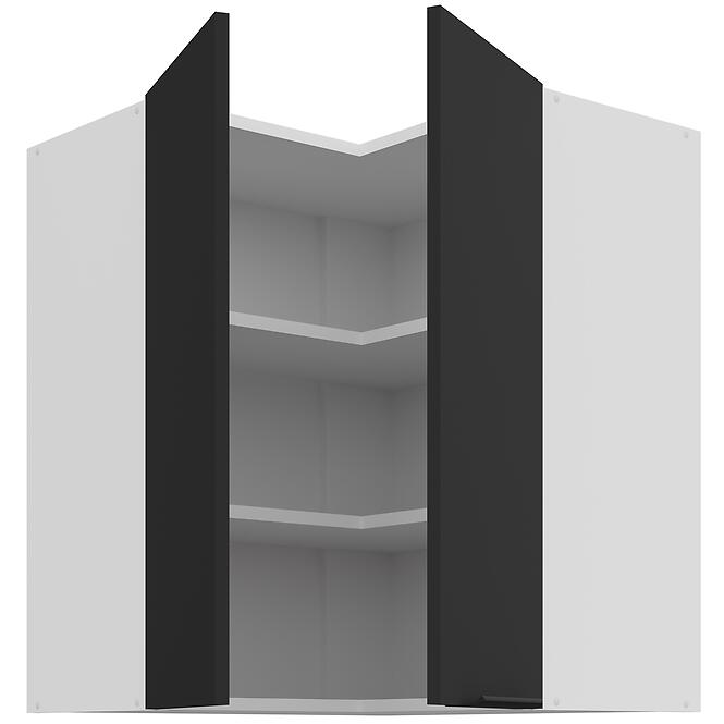 Konyhaszekrény Aria-Bl/Wh Anti Fingerprint 60x60 Gn-72 2f (90°)