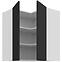 Konyhaszekrény Aria-Bl/Wh Anti Fingerprint 60x60 Gn-72 2f (90°),3