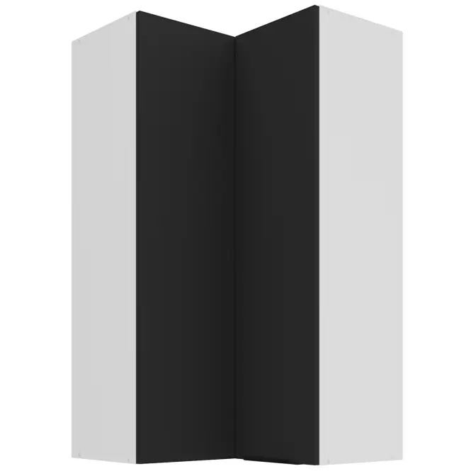 Konyhaszekrény Aria-Bl/Wh Anti Fingerprint 60x60 Gn-108 2f (90°)