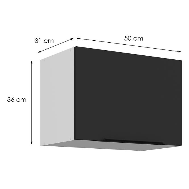 Konyhaszekrény Aria-Bl/Wh Anti Fingerprint 50gu-36 1f