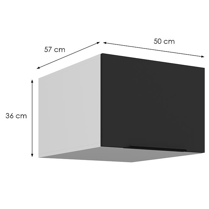 Konyhaszekrény Aria-Bl/Wh Anti Fingerprint 50 Nagu-36 1f