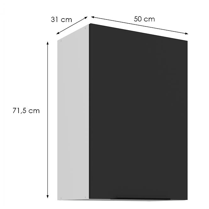 Konyhaszekrény Aria-Bl/Wh Anti Fingerprint 50g-72 1f