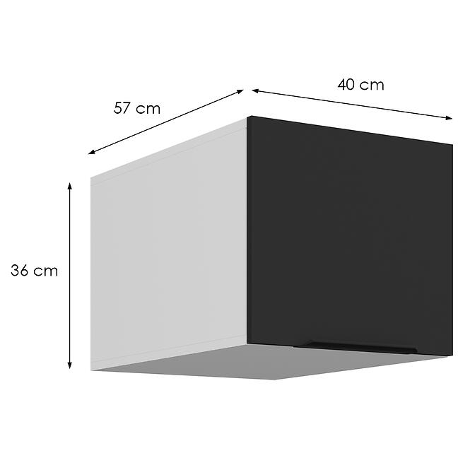 Konyhaszekrény Aria-Bl/Wh Anti Fingerprint 40 Nagu-36 1f,2
