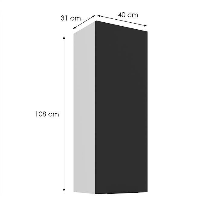 Konyhaszekrény Aria-Bl/Wh Anti Fingerprint 40g-108 1f,2