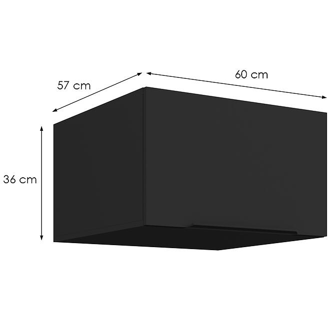 Konyhaszekrény Aria-Bl/Bl Anti Fingerprint 60 Nagu-36 1f,2