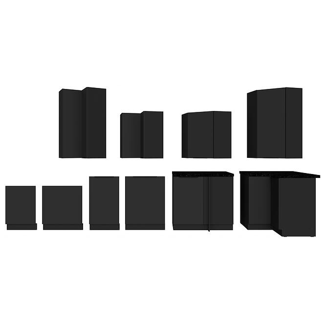 Konyhaszekrény Aria-Bl/Bl Anti Fingerprint 60x60 Gn-72 1f (45°),11