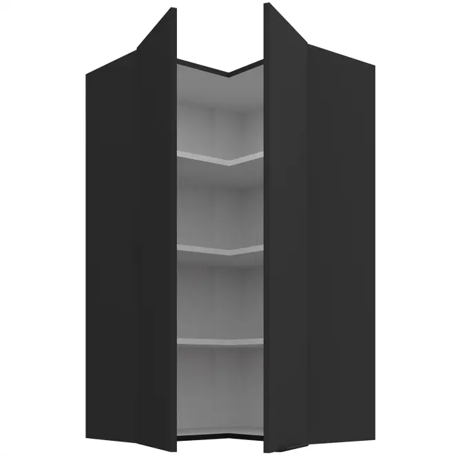 Konyhaszekrény Aria-Bl/Bl Anti Fingerprint 60x60 Gn-108 2f (90°)