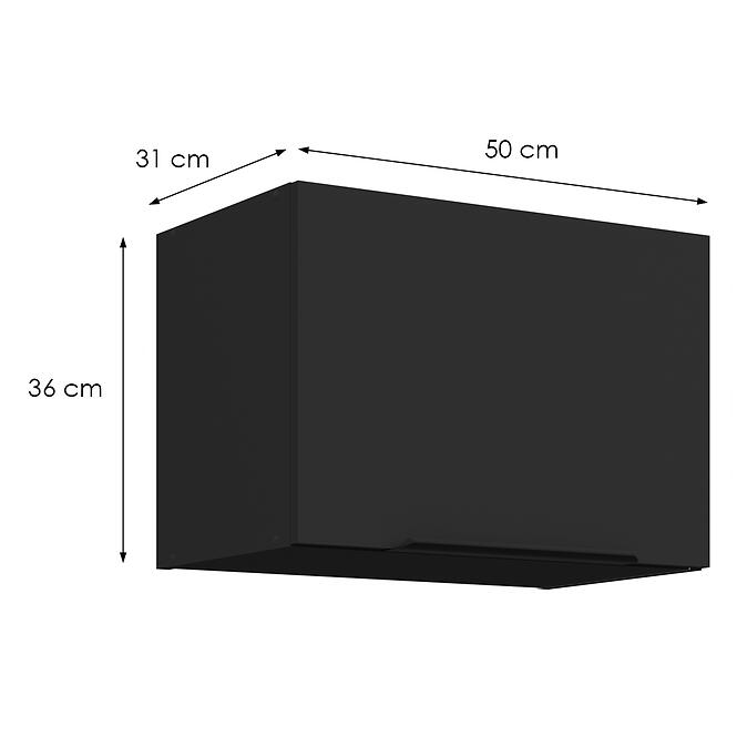 Konyhaszekrény Aria-Bl/Bl Anti Fingerprint 50gu-36 1f,2