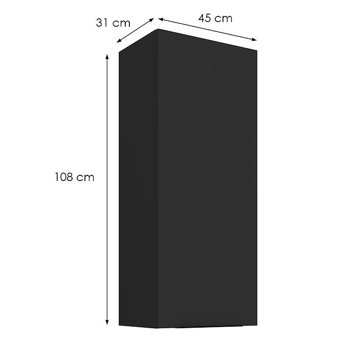 Konyhaszekrény Aria-Bl/Bl Anti Fingerprint 45g-108 1f,2