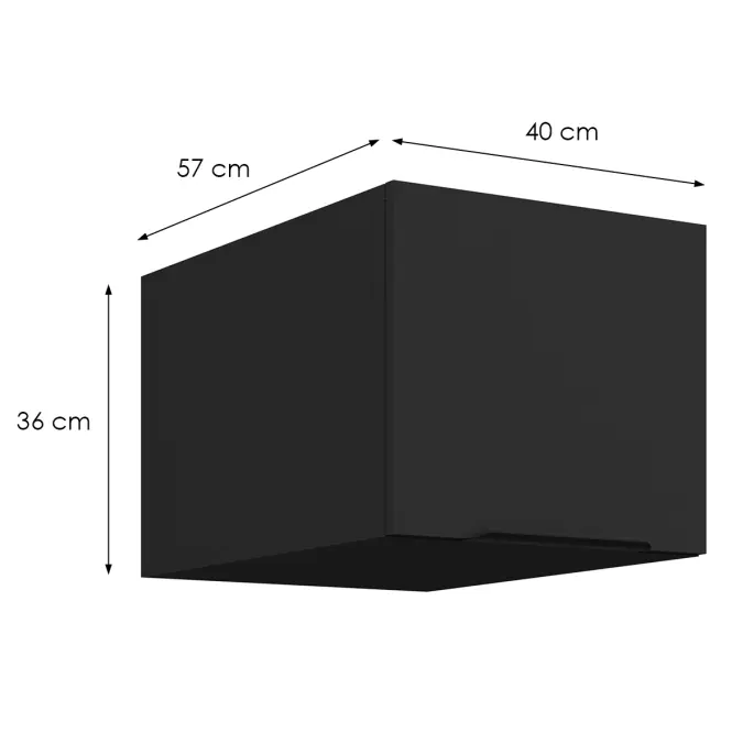 Konyhaszekrény Aria-Bl/Bl Anti Fingerprint 40 Nagu-36 1f
