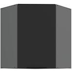 Konyhaszekrény Aria-Bl/Ant Anti Fingerprint 60x60 Gn-72 1f (45°)