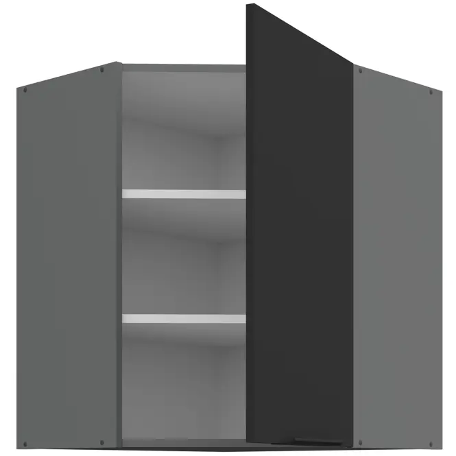 Konyhaszekrény Aria-Bl/Ant Anti Fingerprint 60x60 Gn-72 1f (45°)