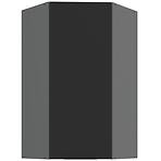 Konyhaszekrény Aria-Bl/Ant Anti Fingerprint 60x60 Gn-108 1f (45°)