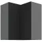 Konyhaszekrény Aria-Bl/Ant Anti Fingerprint 60x60 Gn-72 2f (90°)