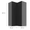 Konyhaszekrény Aria-Bl/Ant Anti Fingerprint 60x60 Gn-108 2f (90°),2