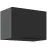 Konyhaszekrény Aria-Bl/Ant Anti Fingerprint 50gu-36 1f