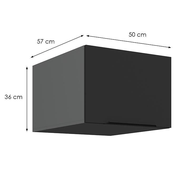 Konyhaszekrény Aria-Bl/Ant Anti Fingerprint 50 Nagu-36 1f