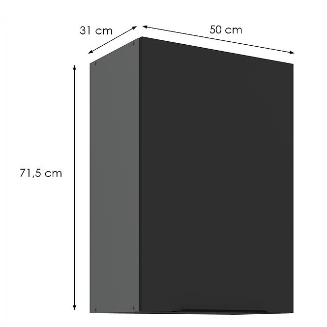 Konyhaszekrény Aria-Bl/Ant Anti Fingerprint 50g-72 1f