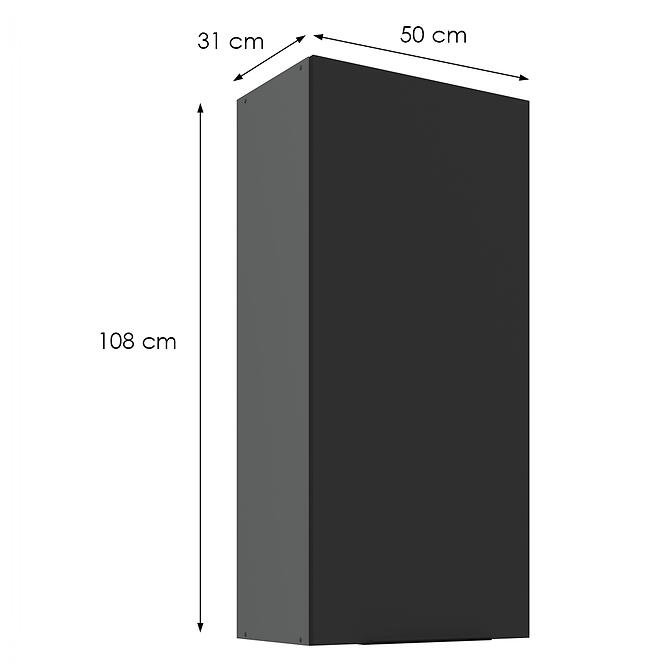Konyhaszekrény Aria-Bl/Ant Anti Fingerprint 50g-108 1f,2