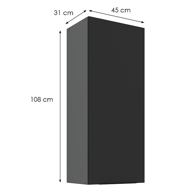 Konyhaszekrény Aria-Bl/Ant Anti Fingerprint 45g-108 1f