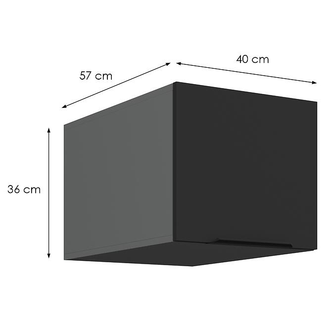Konyhaszekrény Aria-Bl/Ant Anti Fingerprint 40 Nagu-36 1f,2