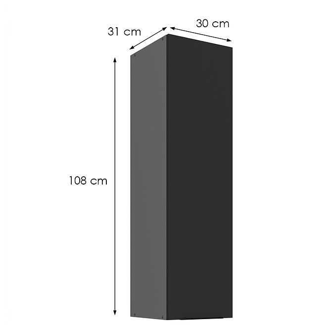 Konyhaszekrény Aria-Bl/Ant Anti Fingerprint 30g-108 1f