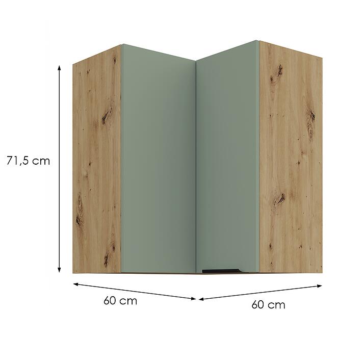 Konyhaszekrény Aria-Sa/Ar Anti Fingerprint 60x60 Gn-72 2f (90°)
