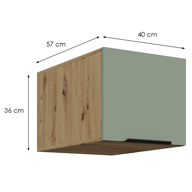 Konyhaszekrény Aria-Sa/Ar Anti Fingerprint 40 Nagu-36 1f,2