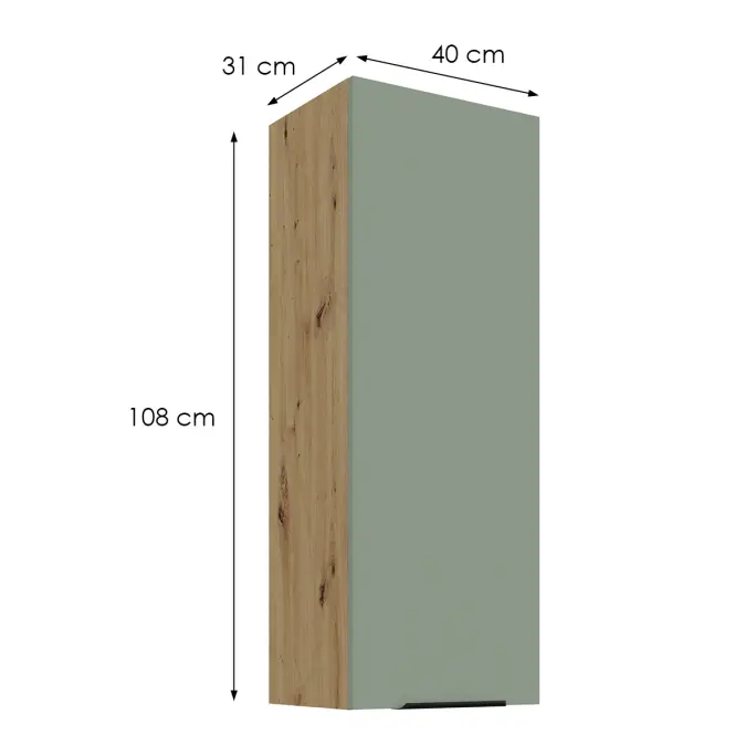 Konyhaszekrény Aria-Sa/Ar Anti Fingerprint 40g-108 1f,2