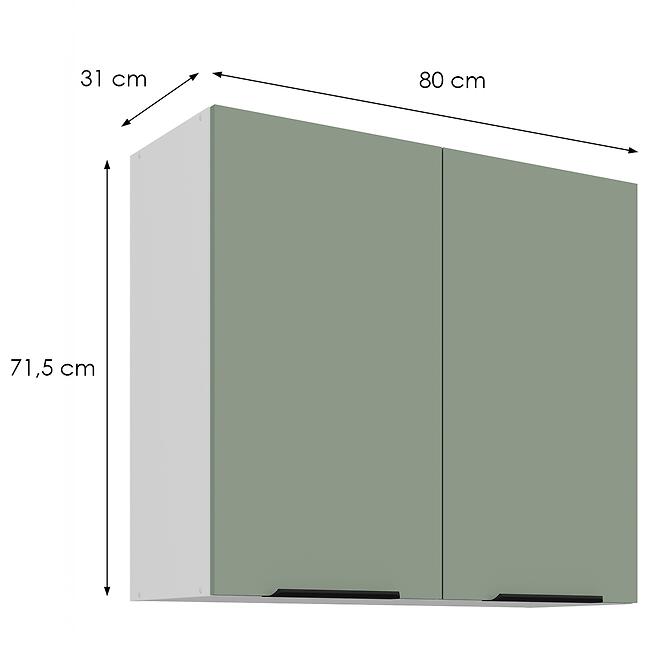 Konyhaszekrény Aria-Sa/Wh Anti Fingerprint 80g-72 2f
