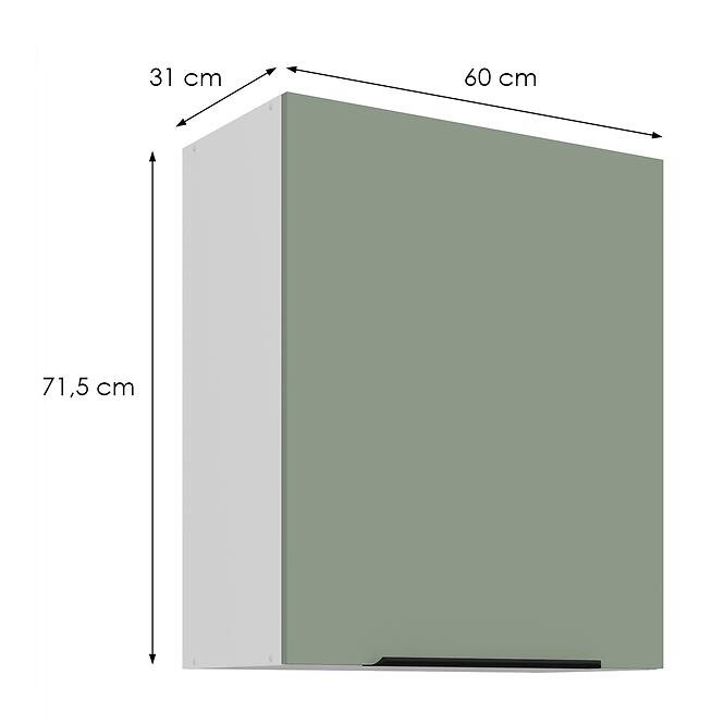Konyhaszekrény Aria-Sa/Wh Anti Fingerprint 60g-72 1f
