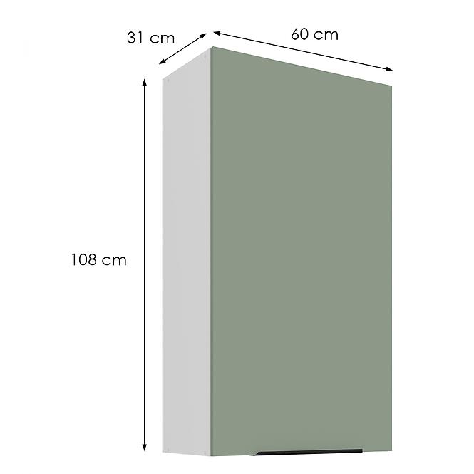 Konyhaszekrény Aria-Sa/Wh Anti Fingerprint 60g-108 1f