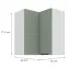 Konyhaszekrény Aria-Sa/Wh Anti Fingerprint 60x60 Gn-72 2f (90°),2