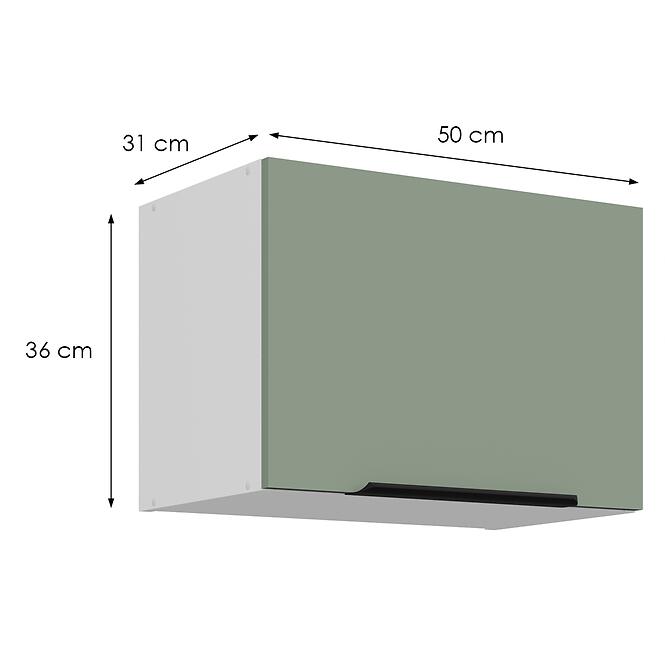 Konyhaszekrény Aria-Sa/Wh Anti Fingerprint 50gu-36 1f