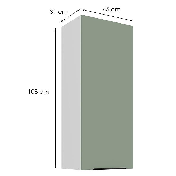 Konyhaszekrény Aria-Sa/Wh Anti Fingerprint 45g-108 1f