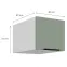Konyhaszekrény Aria-Sa/Wh Anti Fingerprint 40 Nagu-36 1f,2