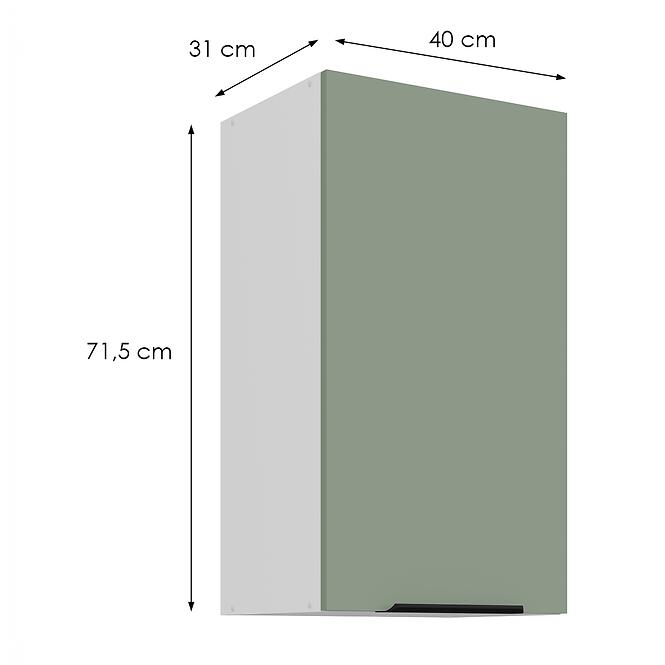 Konyhaszekrény Aria-Sa/Wh Anti Fingerprint 40g-72 1f