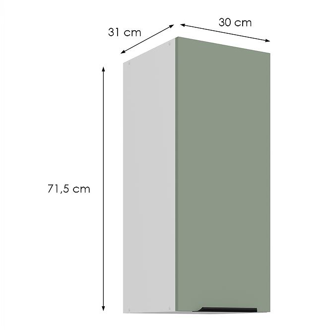 Konyhaszekrény Aria-Sa/Wh Anti Fingerprint 30g-72 1f