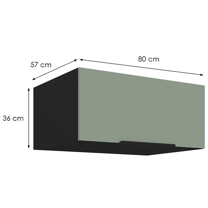 Konyhaszekrény Aria-Sa/Bl Anti Fingerprint 80 Nagu-36 1f,2