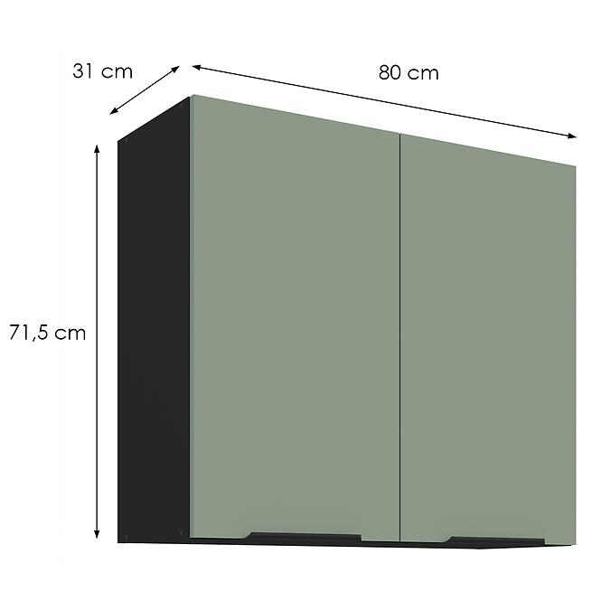 Konyhaszekrény Aria-Sa/Bl Anti Fingerprint 80g-72 2f