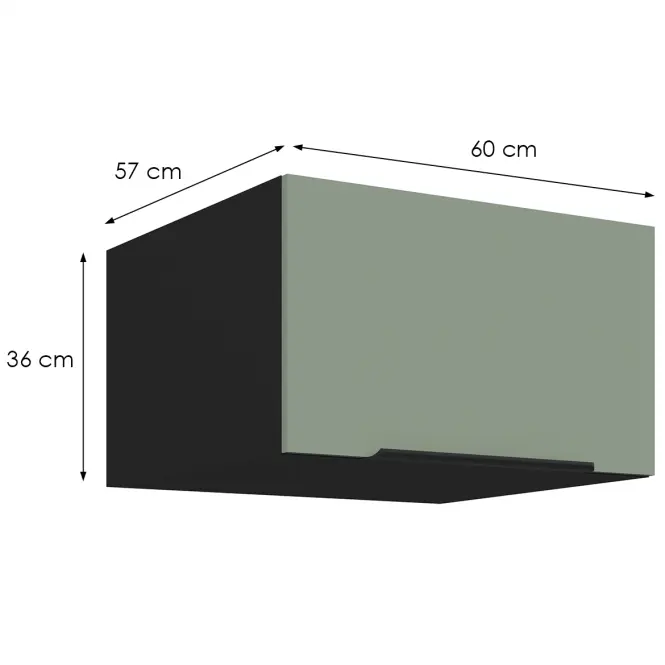 Konyhaszekrény Aria-Sa/Bl Anti Fingerprint 60 Nagu-36 1f