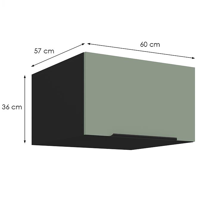 Konyhaszekrény Aria-Sa/Bl Anti Fingerprint 60 Nagu-36 1f,2