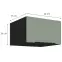 Konyhaszekrény Aria-Sa/Bl Anti Fingerprint 60 Nagu-36 1f,2