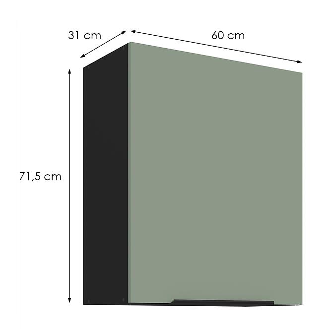 Konyhaszekrény Aria-Sa/Bl Anti Fingerprint 60g-72 1f