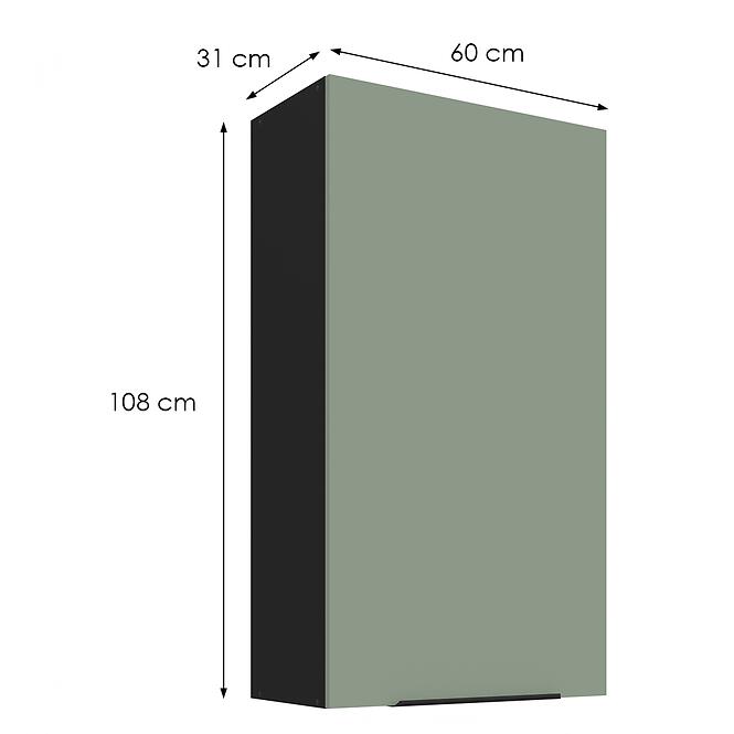 Konyhaszekrény Aria-Sa/Bl Anti Fingerprint 60g-108 1f