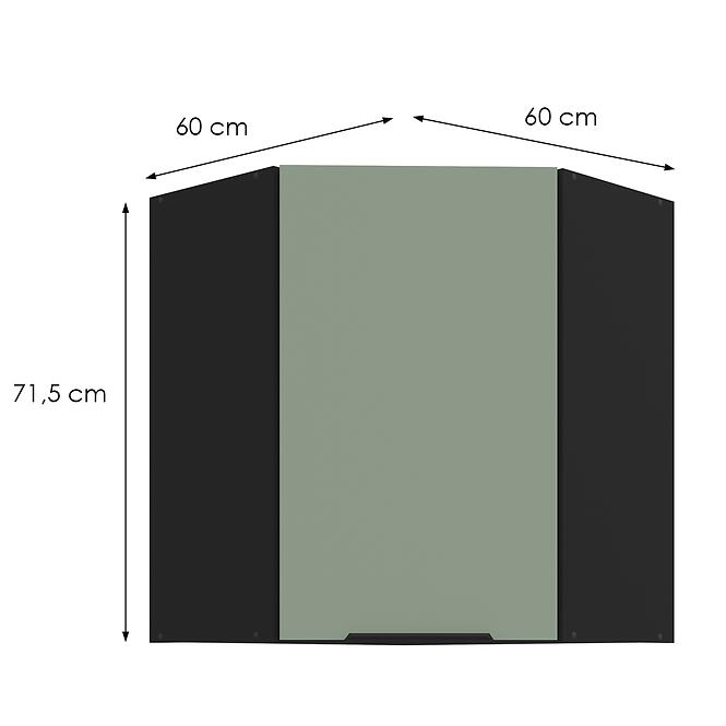 Konyhaszekrény Aria-Sa/Bl Anti Fingerprint 60x60 Gn-72 1f (45°)