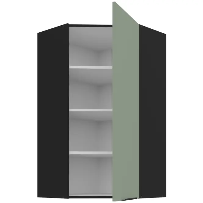 Konyhaszekrény Aria-Sa/Bl Anti Fingerprint 60x60 Gn-108 1f (45°)